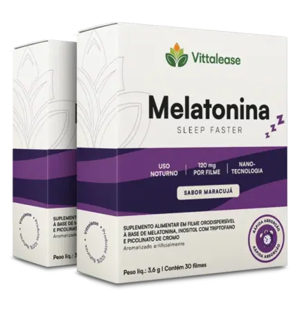 KIT 2X Melatonina Filme Orodispersível 5 em 1 - 60 Sachês